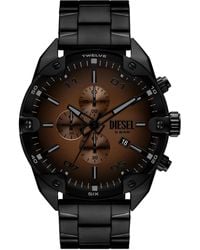 DIESEL - Spiked Quartz Chronograph Stainless Steel Watch - Lyst