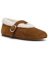 Steve Madden - Lodge Cozy Adjustable Strap Mary-jane Flats - Lyst