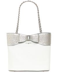 Karl Lagerfeld - Ikons Caviar Large Leather Tote - Lyst