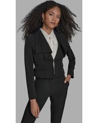 BCBGMAXAZRIA - Collar Long Sleeve Jacket - Lyst