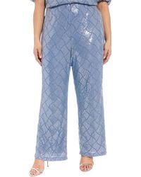 Muse - Plus Size Sequined Pull-on Pants - Lyst