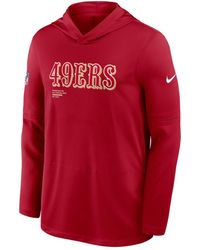 Nike - San Francisco 49ers Sideline Pure Fury Performance Long Sleeve Hoodie T-shirt - Lyst