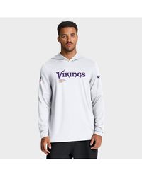 Nike - Minnesota Vikings Sideline Pure Fury Performance Long Sleeve Hoodie T-shirt - Lyst