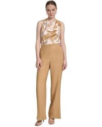 DKNY - Petite High Rise Flare-leg Pants - Lyst