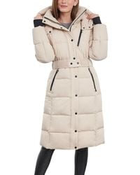 BCBGeneration - Belted Hooded Puffer Coat - Lyst