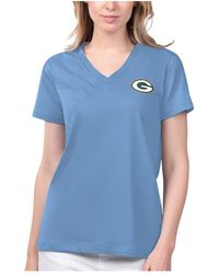 Margaritaville - Blue Green Bay Packers Game Time V-neck T-shirt - Lyst