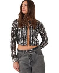 Nasty Gal - Beaded Long Sleeve Jacket - Lyst