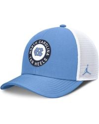 Nike - Light Blue/white North Carolina Tar Heels Rise Primetime Performance Trucker Adjustable Hat - Lyst