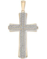 Macy's - Diamond Cross Pendant (1/2 Ct. T.w - Lyst