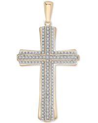 Macy's - Diamond Cross Pendant (1/2 Ct. T.w - Lyst