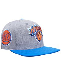 Pro Standard - Gray/blue New York Knicks Classic Logo Two-tone Snapback Hat - Lyst