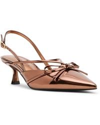 Madden Girl - Vixen Bow Slingback Kitten Heel Pumps - Lyst