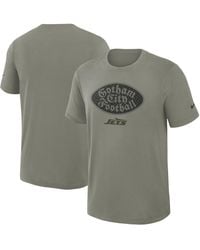 Nike - Dark Stucco New York Jets 2025 Rivalries Collection Slub Dri-fit T-shirt - Lyst