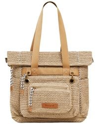 Desigual - Large Modular Raffia Backpack - Lyst