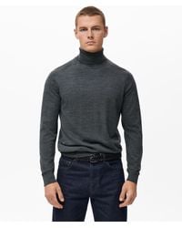 Mango - Wool Turtleneck Sweater - Lyst