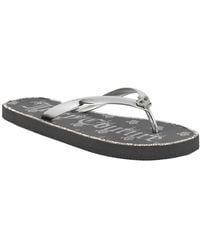 Juicy Couture - Shamrock Flip Flops - Lyst
