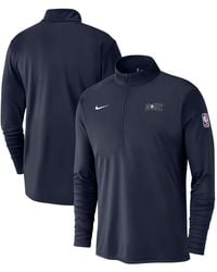 Nike - Denver nuggets 2024/25 City Edition Authentic Coaches Performance Half-zip Top - Lyst