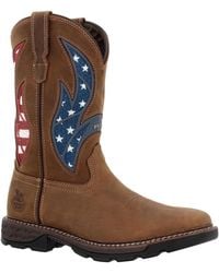 Georgia Boot - Carbo-tec Flx 11" Patriotic Pull-on Work Boot - Lyst