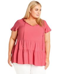 Avenue - Plus Size Lani Top - Lyst