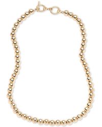 Lauren by Ralph Lauren - Tone Metal Bead 20" Collar Necklace - Lyst