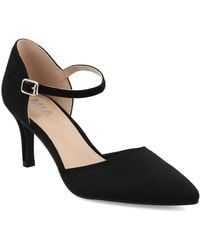 MIA - Bivi Knit D'orsay Buckled Ankle Strap Pumps - Lyst