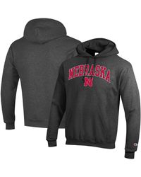 Champion - Nebraska Huskers Arched Logo Fleece Pullover Hoodie - Lyst