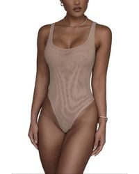 JLUXLABEL - Mesh Essentials Tank Bodysuit Undergarment - Lyst