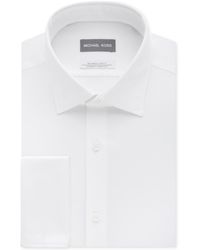 Michael Kors - Men's Classic/regular Fit Airsoft Stretch Non-iron Performance Solid French Cuff Dress Shirt - Lyst