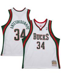 Mitchell & Ness - Giannis Antetokounmpo Milwaukee Bucks 2013/14 Hardwood Classics Swingman Jersey - Lyst
