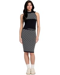Guess - Lise 4g-logo Pull-on Sweater Skirt - Lyst