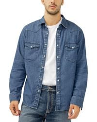 Silver Jeans Co. - Denim Western Shirt - Lyst