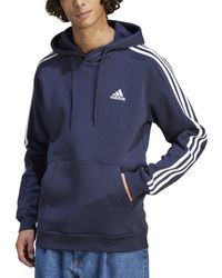 adidas - Essentials 3-stripes Regular-fit Fleece Hoodie, Regular & Big & Tall - Lyst