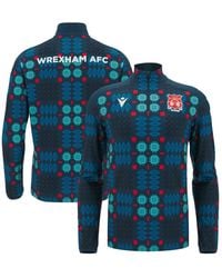 MACRON - Wrexham Warm-up Quarter-zip Pullover Hoodie - Lyst