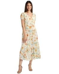 Bcx - Textured V Neck Top Skirt Set - Lyst