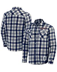 Fanatics - Darius Rucker Collection By Detroit Tigers Plaid Flannel Button-up Shirt - Lyst