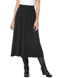 Woman Within - Plus Size Ponte Knit A-line Skirt - Lyst