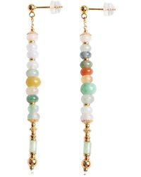 seree - Mosaic Collection Jade Drop Earrings - Lyst