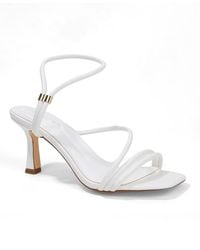 BERNESS - Hannia Looped Ankle Strap Kitten Heel Sandals - Lyst