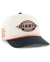'47 - Big Boys And Girls Natural/black San Francisco Giants Frame Out Hitch Adjustable Hat - Lyst