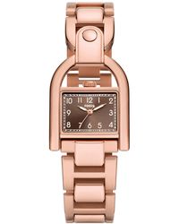 Fossil - Harwell Three-hand Rose Gold-tone Stainless Steel Watch 28mm - Lyst