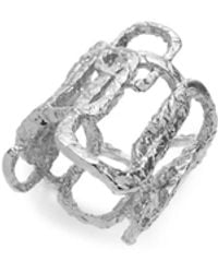 Retro Chic - Roman Arc Ring - Lyst
