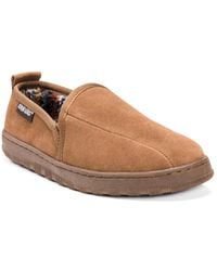 Muk Luks - Eric Printed Berber Suede Slip On Slippers - Lyst