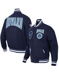 Pro Standard - Howard Bison Crest Wool Full-zip Jacket - Lyst