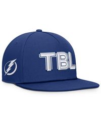 Fanatics - Tampa Bay Lightning Authentic Pro Rink Team Code Snapback Hat - Lyst
