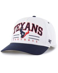 '47 - White/navy Houston Texans Roscoe Two-toned Hitch Adjustable Hat - Lyst