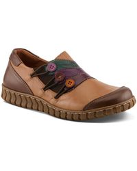 Spring Step - Neeta Colorblock Leather Slip-on Shoe - Lyst