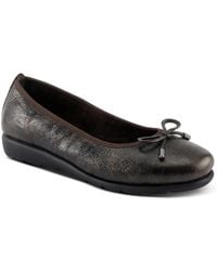 Spring Step - Chesser Ballet Flats With Metallic Finish - Lyst