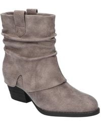 Bella Vita - Twyla Slouch Block Heel Ankle Boots - Lyst