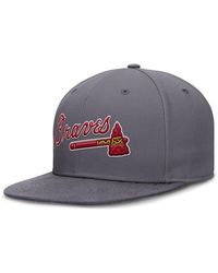 Nike - Atlanta Braves Performance True Fitted Hat - Lyst