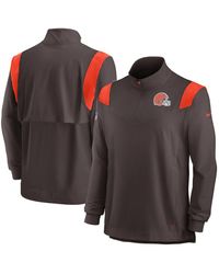 Lids Chicago Bears Nike Sideline Coach Chevron Lockup Quarter-Zip